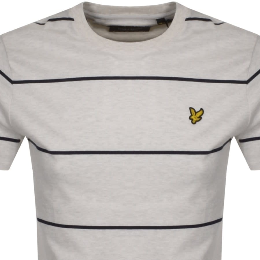 Alternative Image for ProductLyle And Scott Wide Stripe T Shirt Grey2