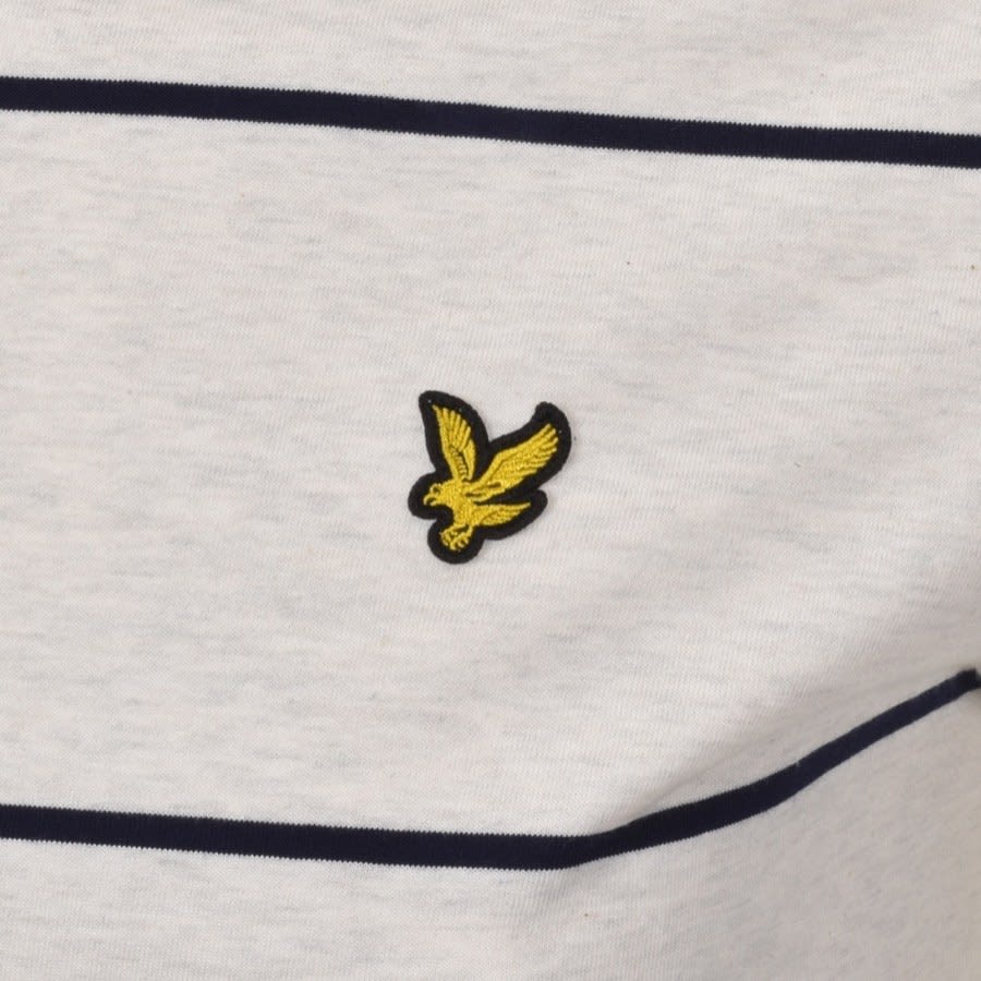 Alternative Image for ProductLyle And Scott Wide Stripe T Shirt Grey3