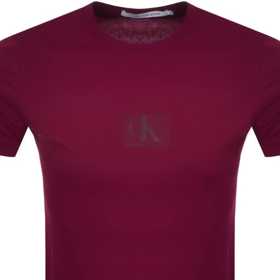 Alternative Image for ProductCalvin Klein Jeans Chest Logo T Shirt Purple2