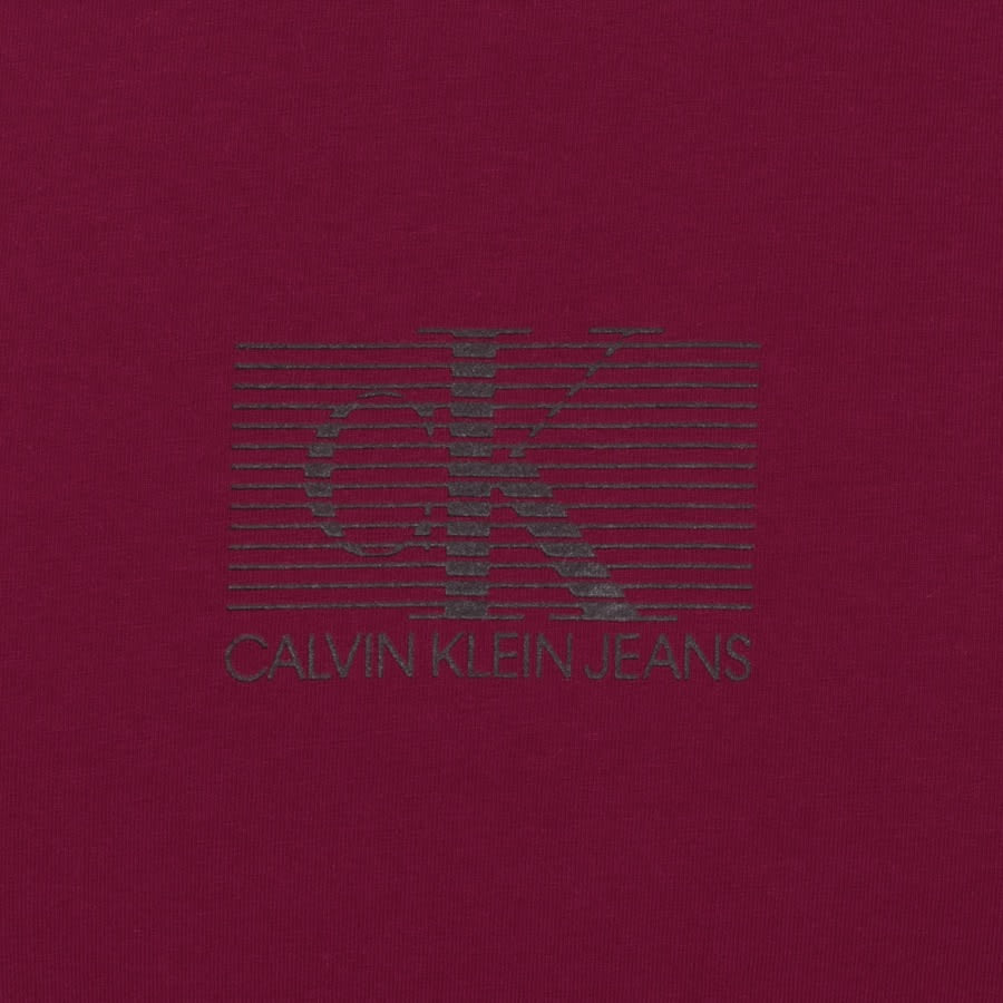 Alternative Image for ProductCalvin Klein Jeans Chest Logo T Shirt Purple3