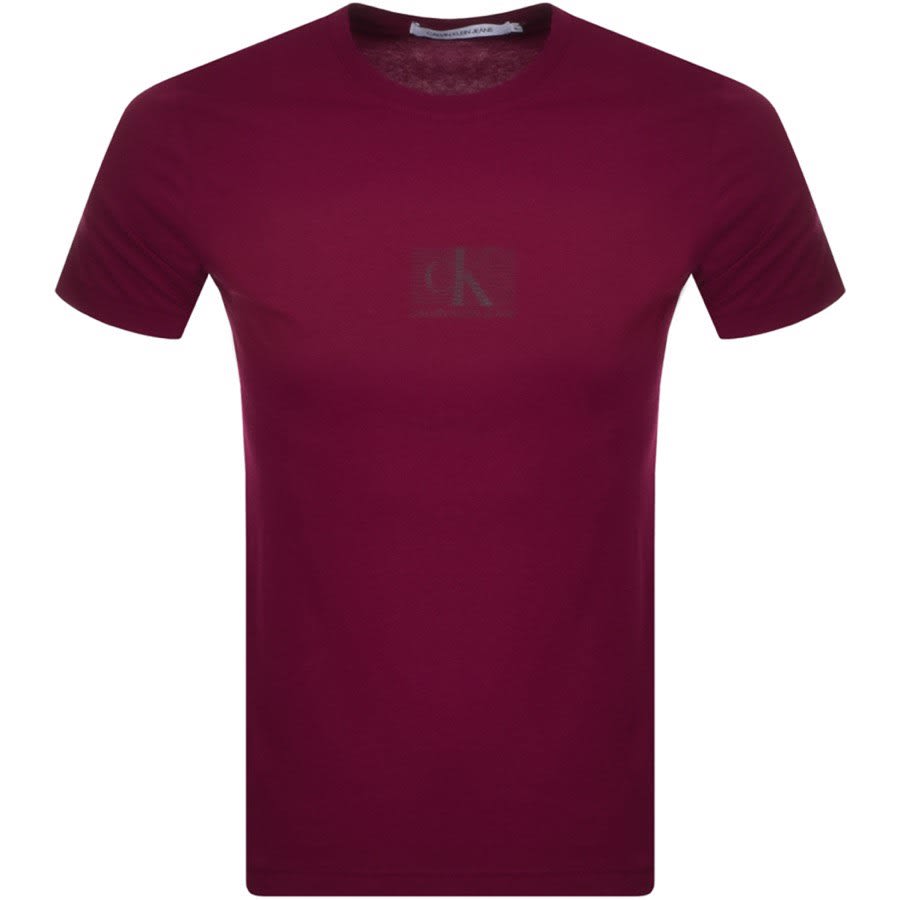 Alternative Image for ProductCalvin Klein Jeans Chest Logo T Shirt Purple1