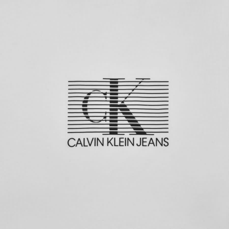 Alternative Image for ProductCalvin Klein Jeans Chest Logo T Shirt White3