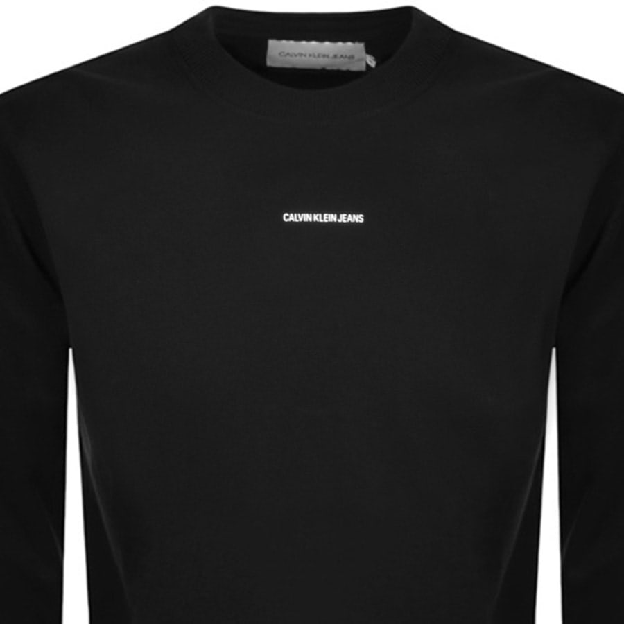 Alternative Image for ProductCalvin Klein Jeans Micro Logo Sweatshirt Black2