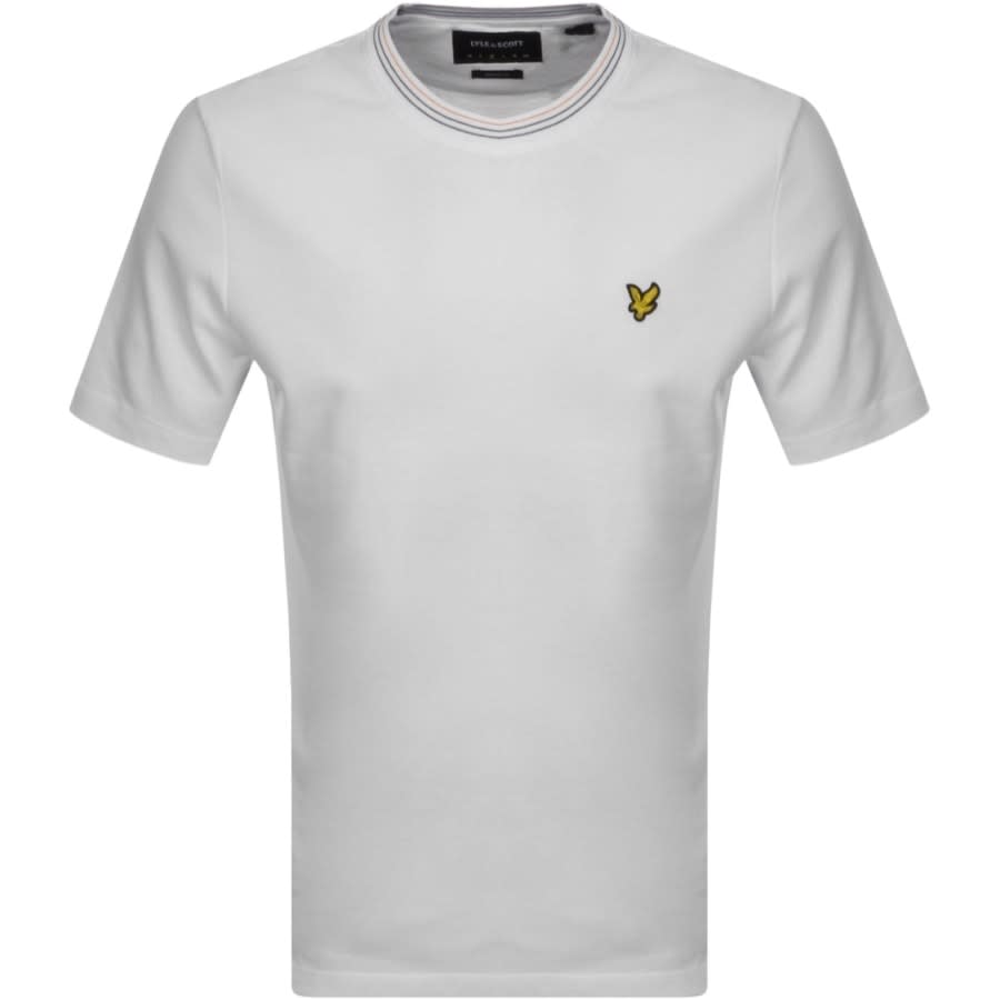 Lyle And Scott Wide Tipped T Shirt White Mainline Menswear Lyle And Scott Wide Tipped T Shirt White Mainline Menswear