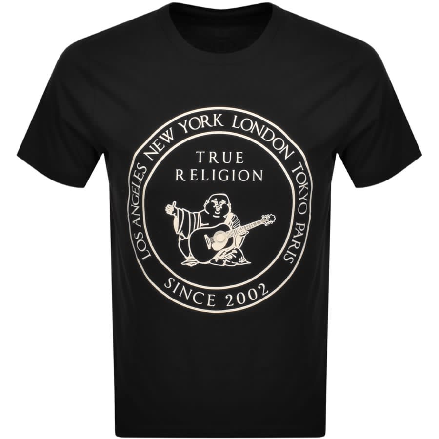 Alternative Image for ProductTrue Religion Buddha Stamp T Shirt Black1