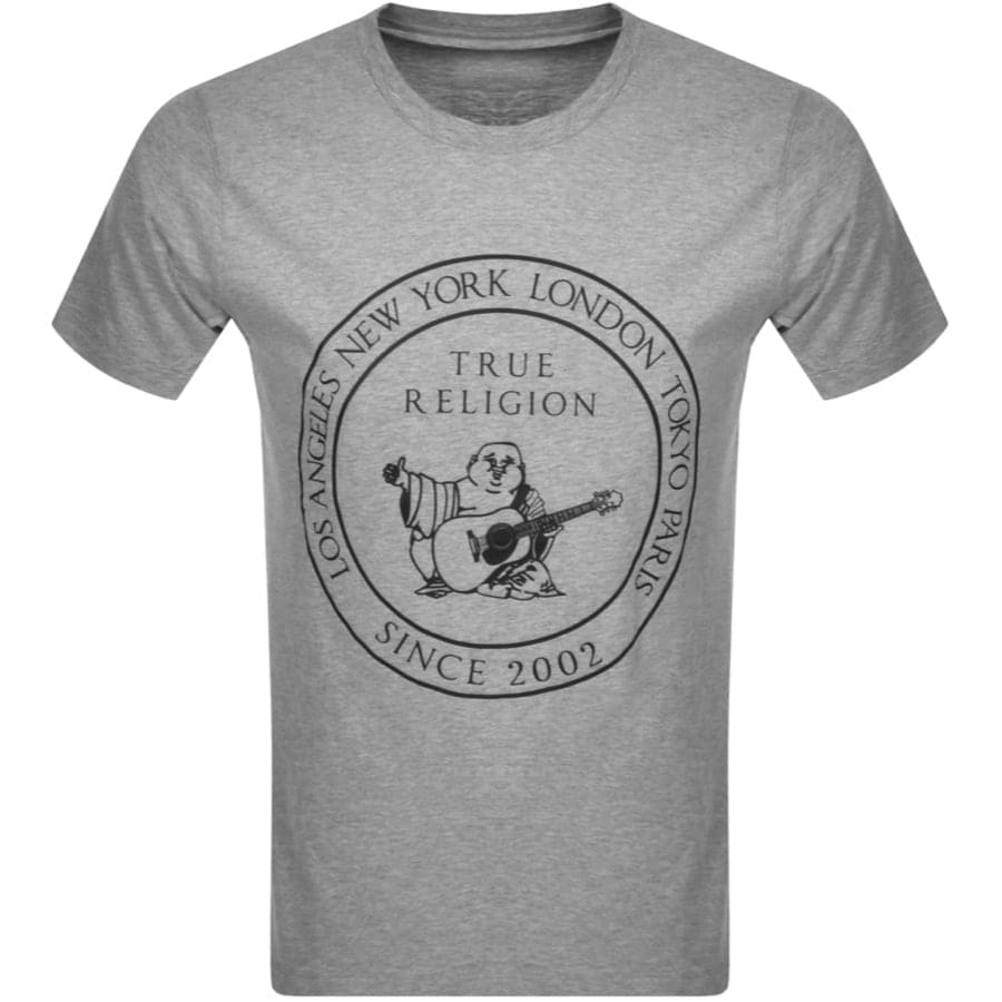 Alternative Image for ProductTrue Religion Buddha Stamp T Shirt Grey1