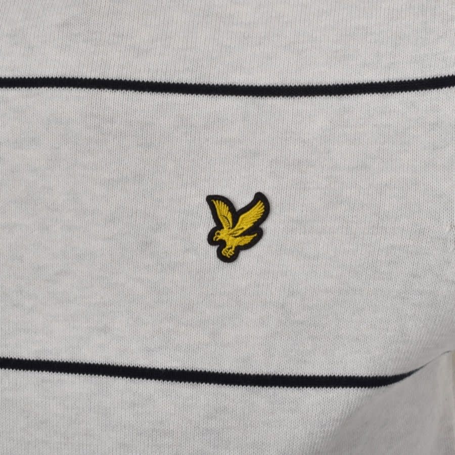 Alternative Image for ProductLyle And Scott Wide Stripe Knit Jumper Grey3