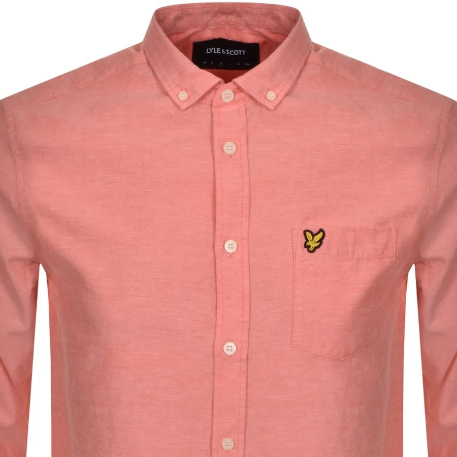 Alternative Image for ProductLyle And Scott Oxford Long Sleeve Shirt Orange2