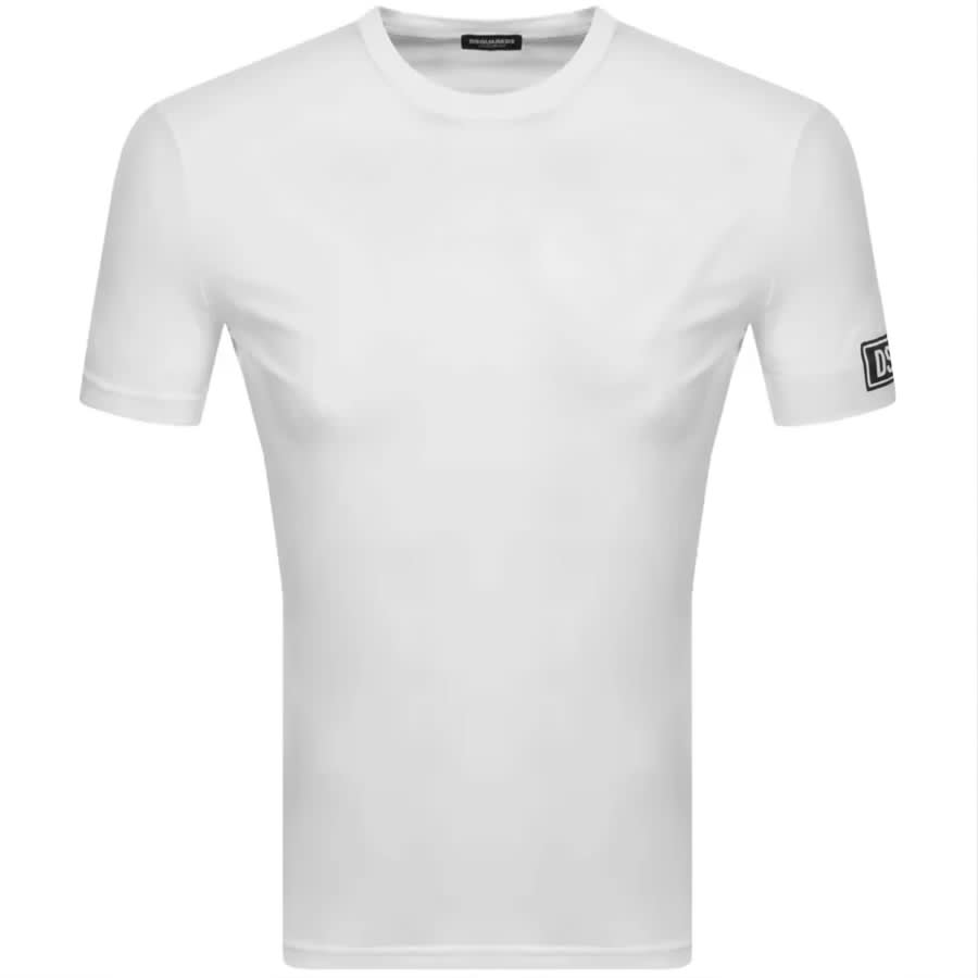 Alternative Image for ProductDSQUARED2 Logo Sleeve T Shirt White1