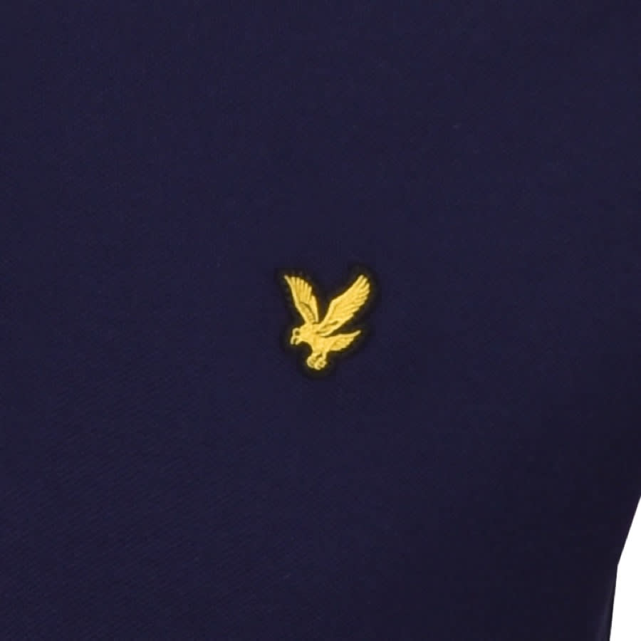 Alternative Image for ProductLyle And Scott Rib Short Sleeved Polo T Shirt Navy3