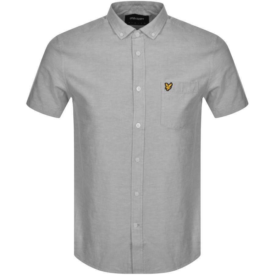 Alternative Image for ProductLyle And Scott Oxford Short Sleeve Shirt Grey1