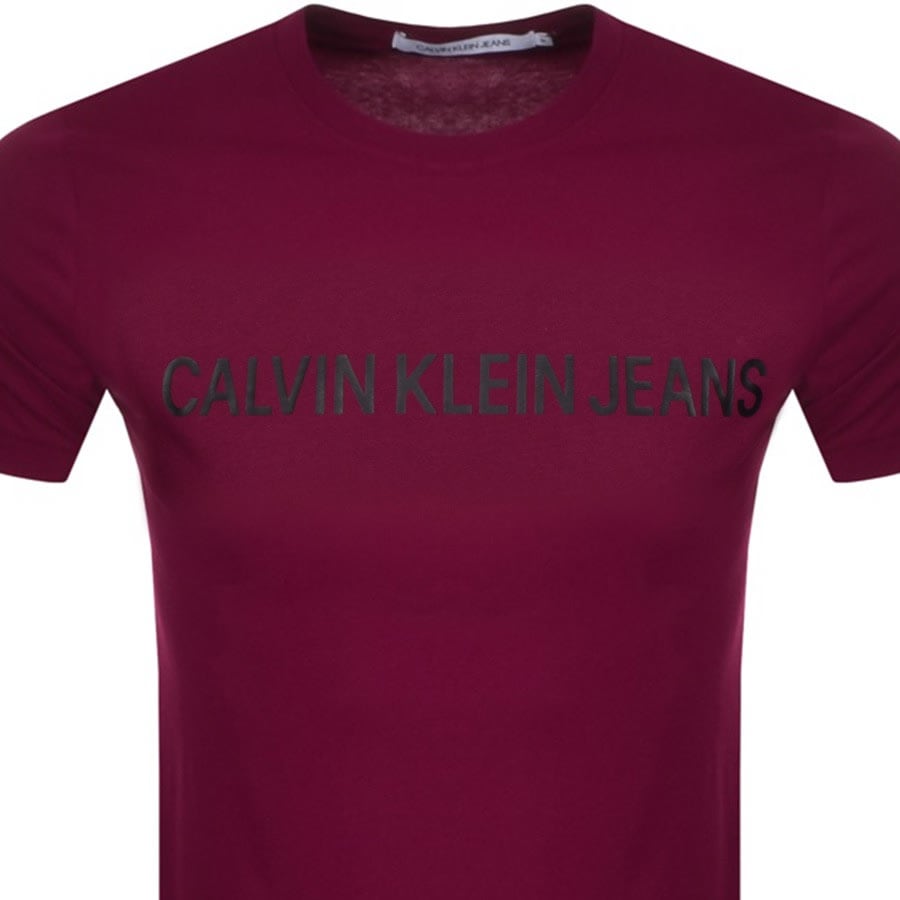 Alternative Image for ProductCalvin Klein Jeans Institutional T Shirt Purple2