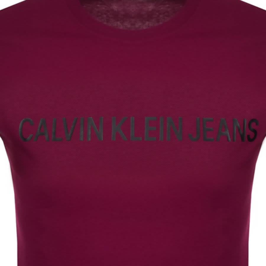 Alternative Image for ProductCalvin Klein Jeans Institutional T Shirt Purple3