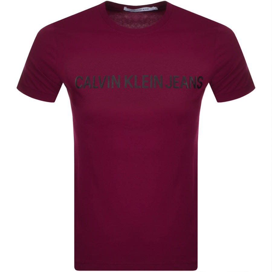 Alternative Image for ProductCalvin Klein Jeans Institutional T Shirt Purple1