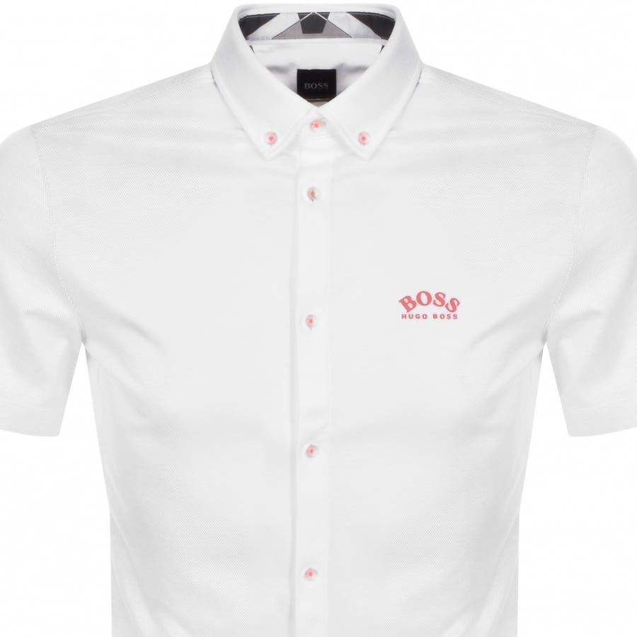 Alternative Image for ProductBOSS Biada R Short Sleeved Shirt White2
