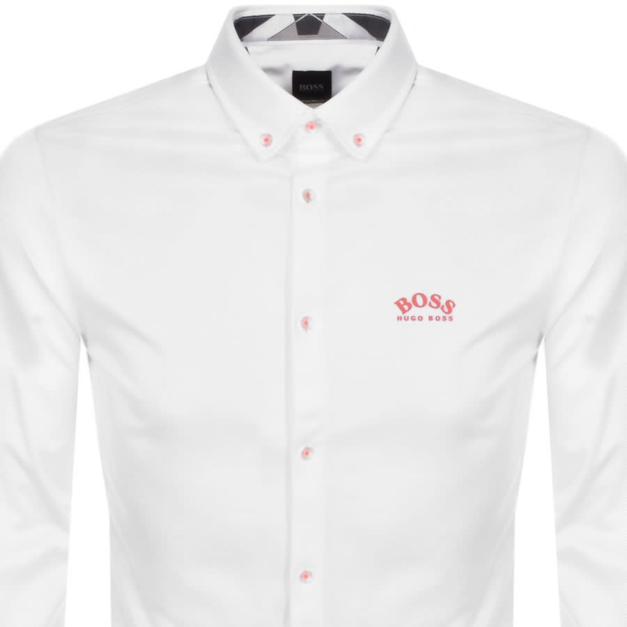 Alternative Image for ProductBOSS Biada R Long Sleeved Shirt White2
