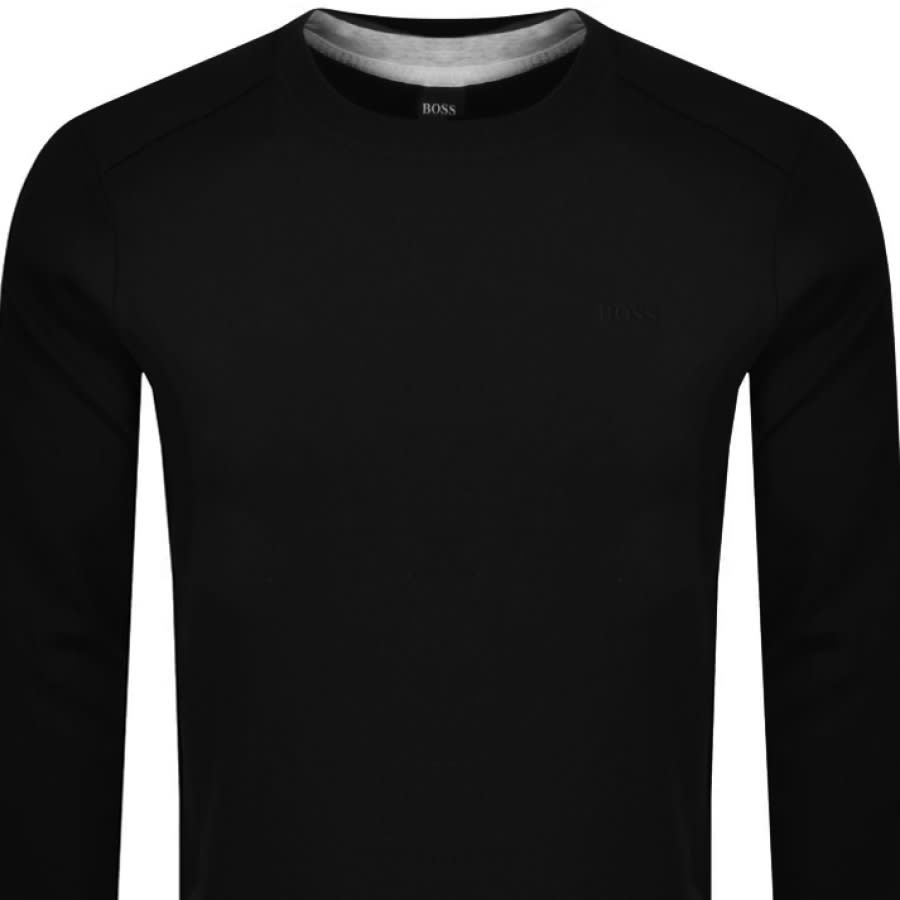 Alternative Image for ProductBOSS Salbo 1 Crew Neck Sweatshirt Black2