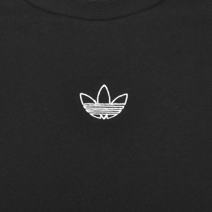 Alternative Image for Productadidas Originals Sport 3 Stripe T Shirt Black3