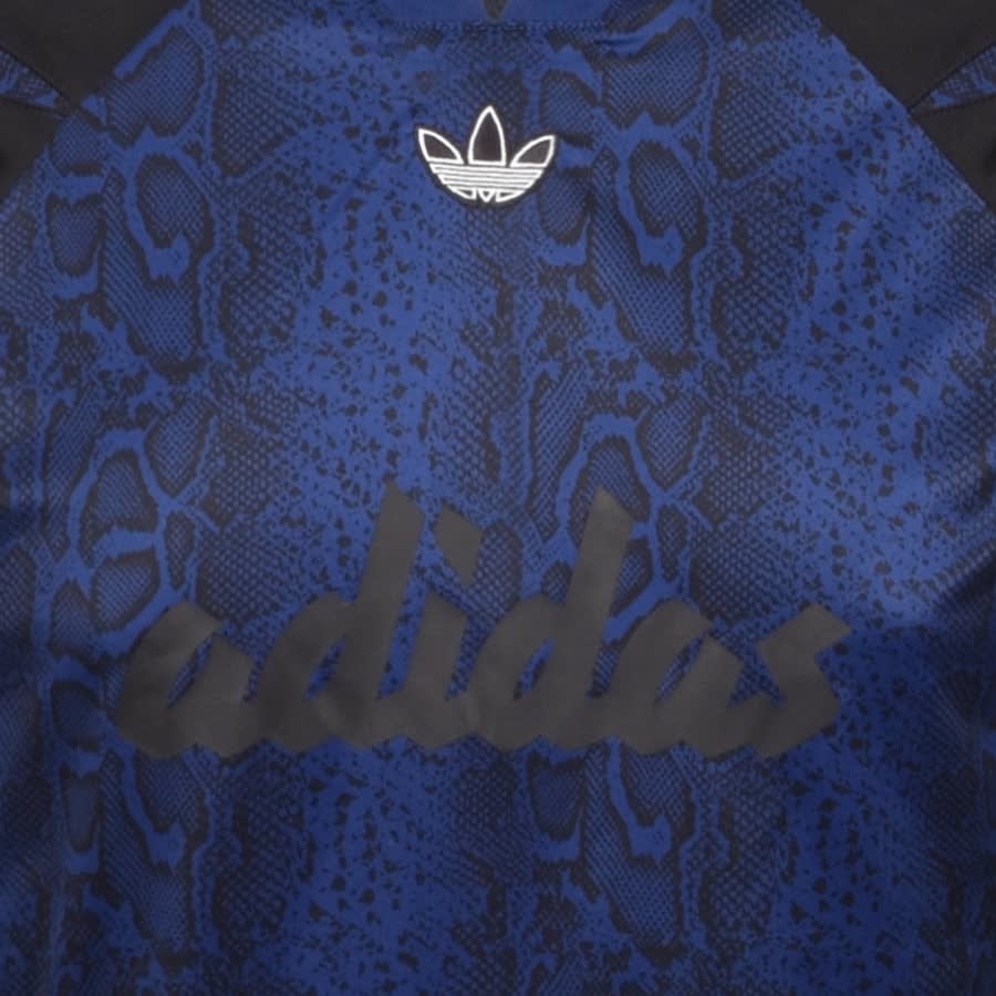 Alternative Image for Productadidas Originals Animal Print T Shirt Blue3
