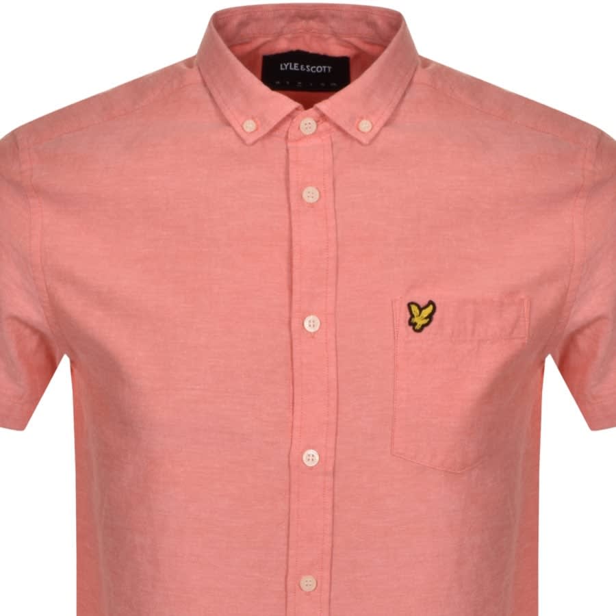 Alternative Image for ProductLyle And Scott Oxford Short Sleeve Shirt Orange2