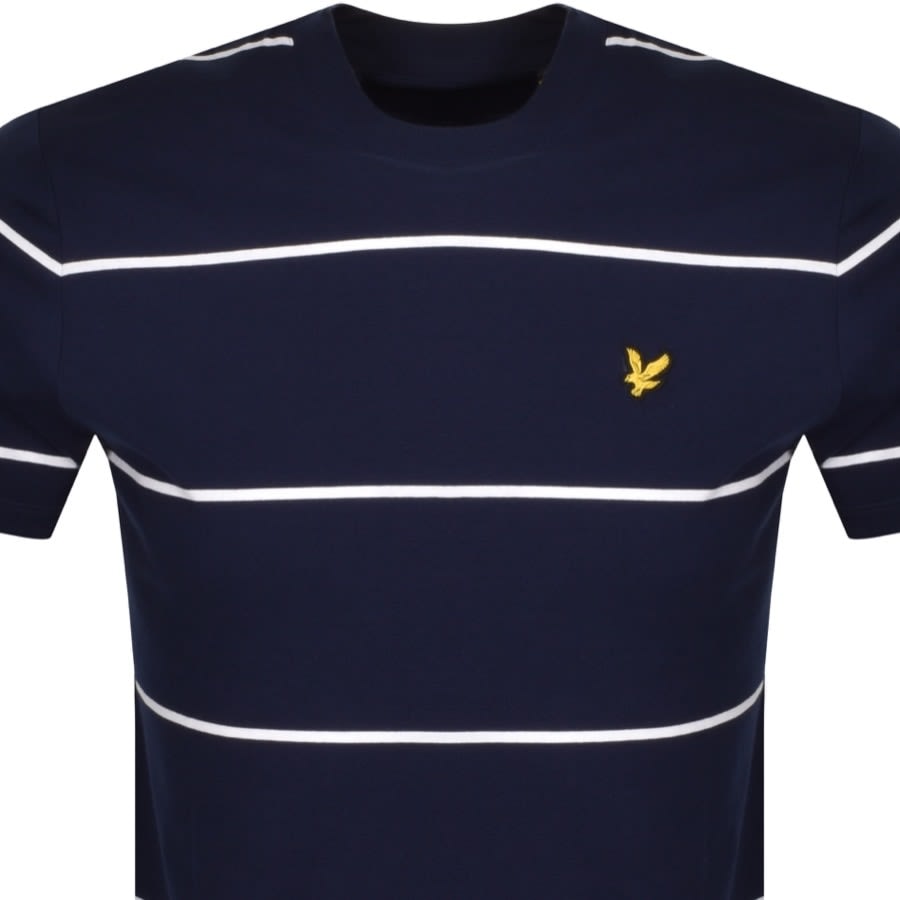 Alternative Image for ProductLyle And Scott Wide Stripe T Shirt Navy2
