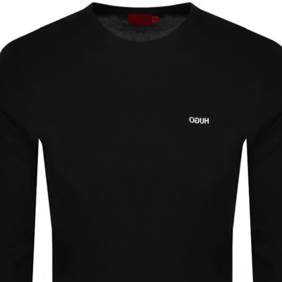 Alternative Image for ProductHUGO Derol 212 Long Sleeved T Shirt Black2