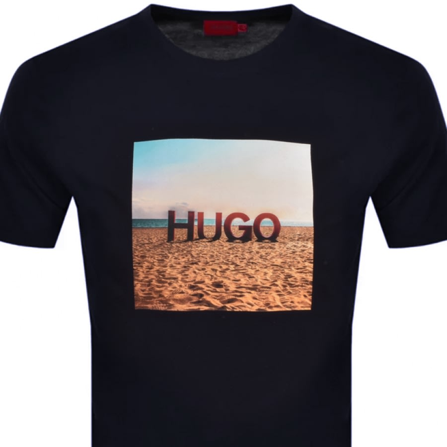 Alternative Image for ProductHUGO Doldplay Crew Neck T Shirt Navy2