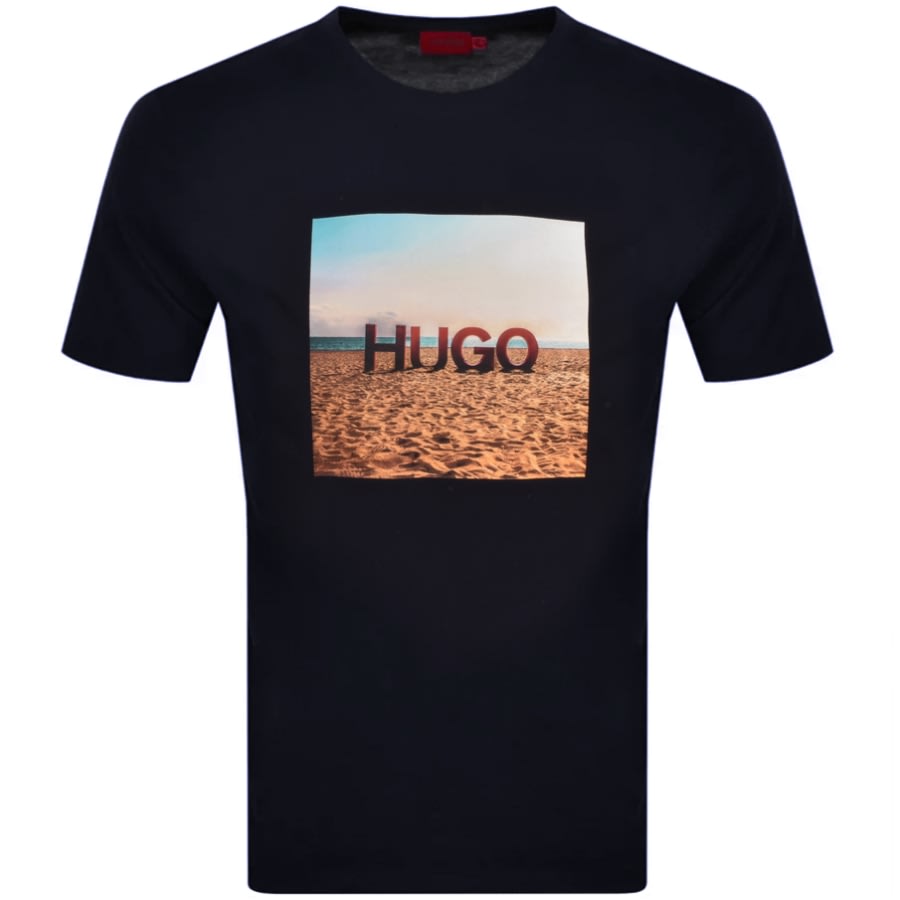 Alternative Image for ProductHUGO Doldplay Crew Neck T Shirt Navy1