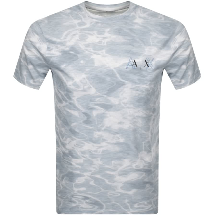 Alternative Image for ProductArmani Exchange Crew Neck Logo T Shirt Grey1