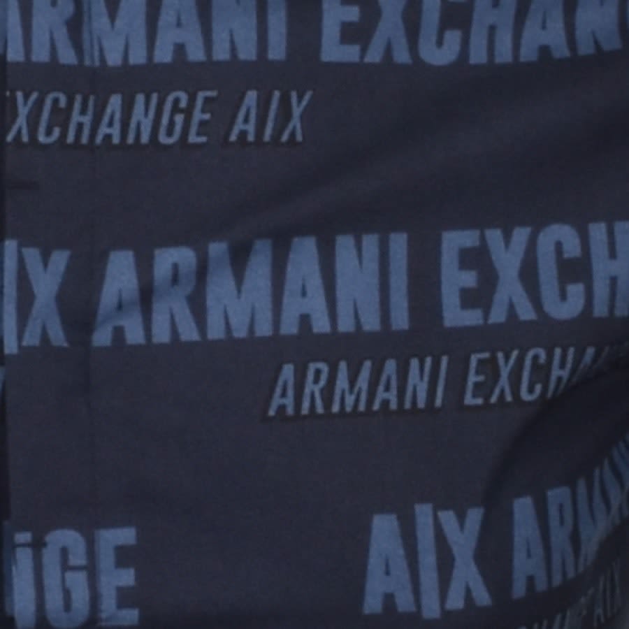 Alternative Image for ProductArmani Exchange Bold Logo Short Sleeve Shirt Navy3
