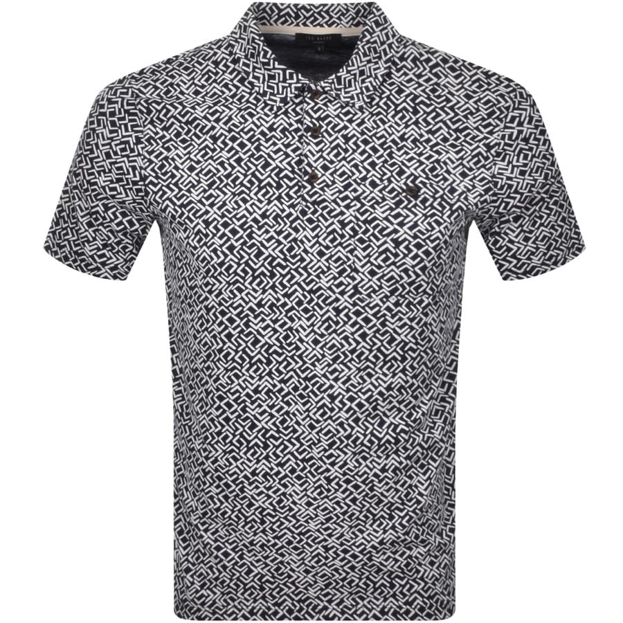 Alternative Image for ProductTed Baker Micsup Short Sleeved Shirt Navy1