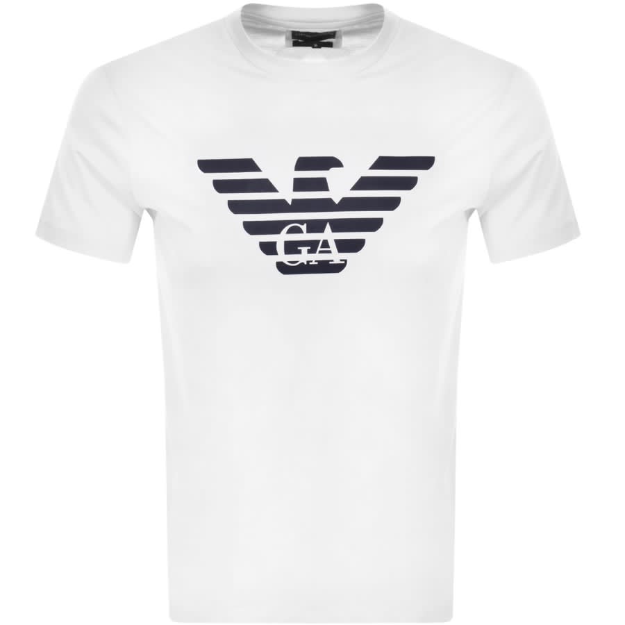 Alternative Image for ProductEmporio Armani Crew Neck Logo T Shirt White1