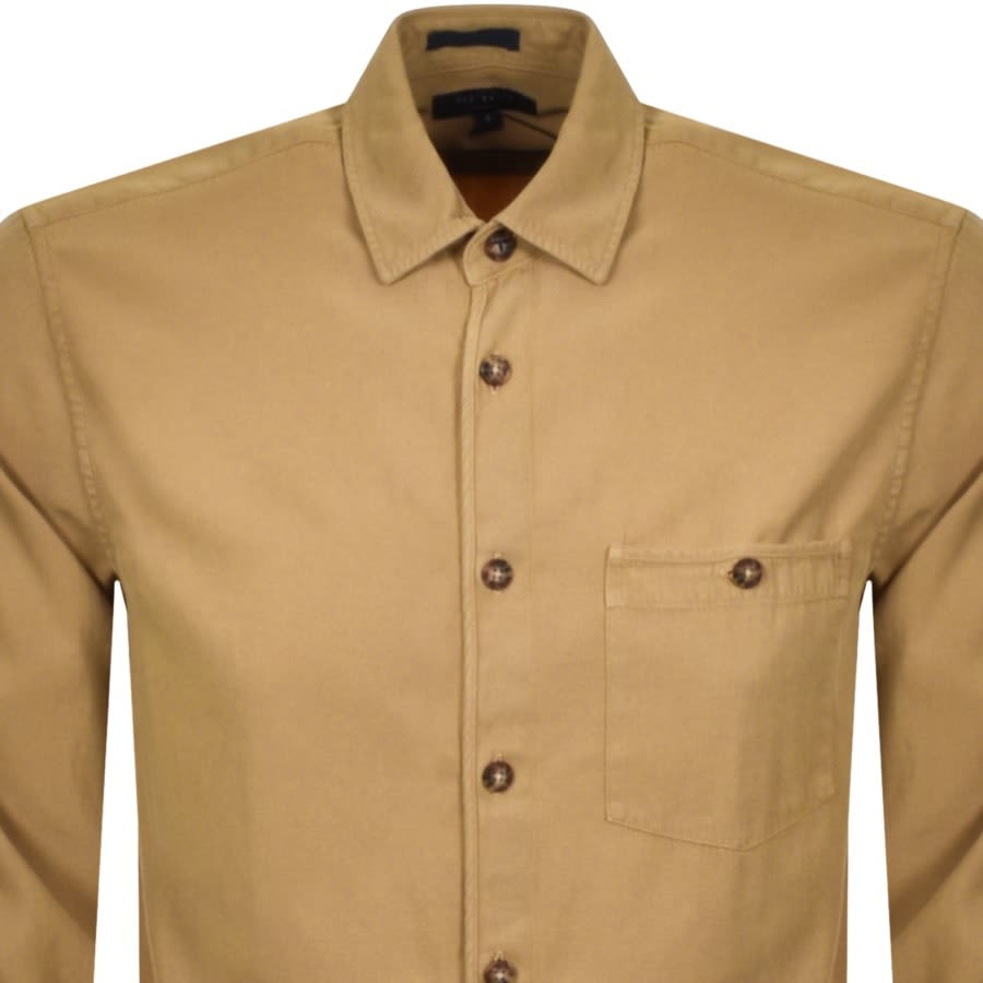Alternative Image for ProductTed Baker Brewin Long Sleeved Shirt Beige2