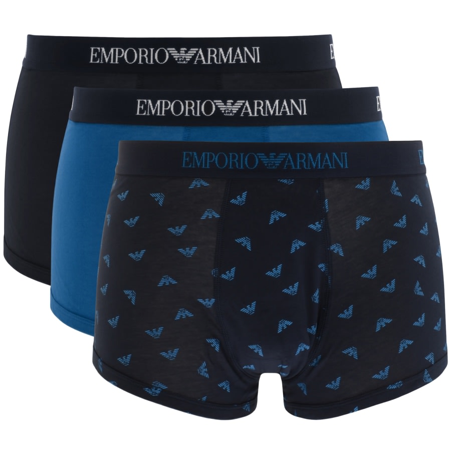 Alternative Image for ProductEmporio Armani Underwear 3 Pack Trunks Navy1