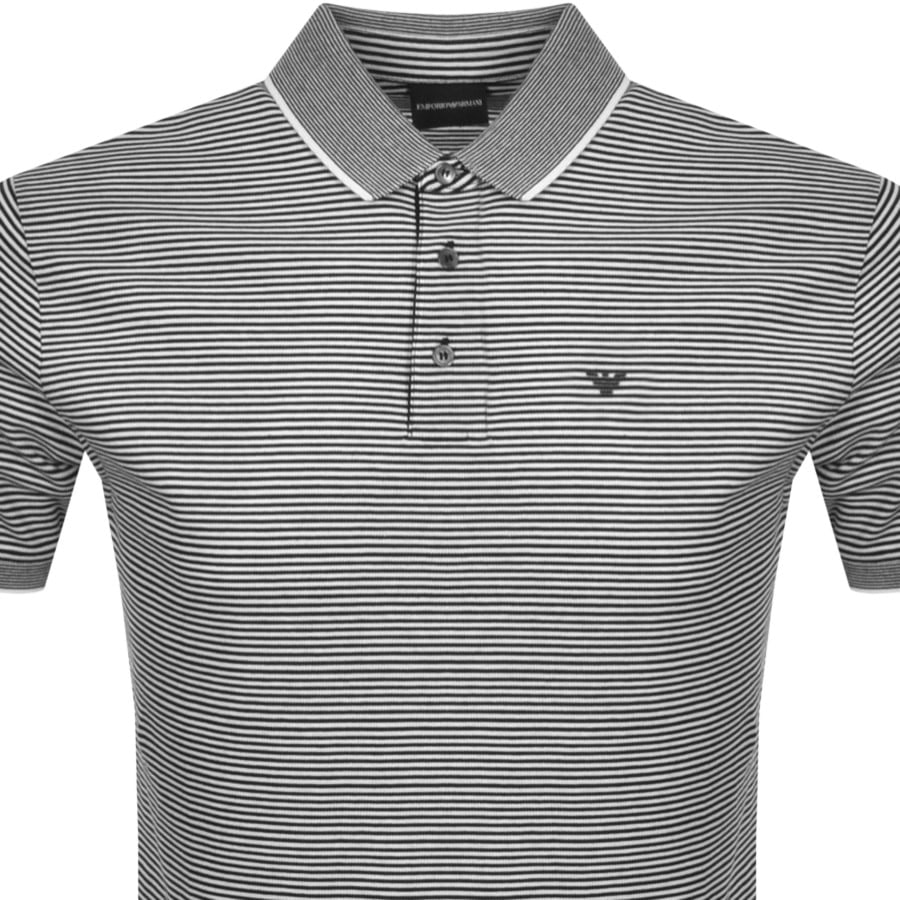 Alternative Image for ProductEmporio Armani Short Sleeved Polo T Shirt Black2