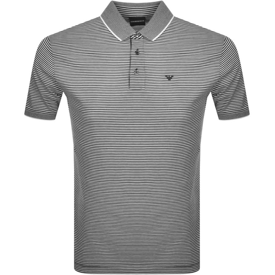 Alternative Image for ProductEmporio Armani Short Sleeved Polo T Shirt Black1