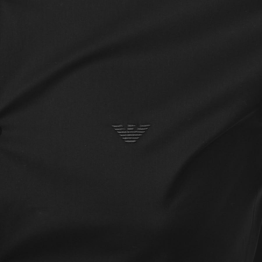 Alternative Image for ProductEmporio Armani Short Sleeved Slim Fit Shirt Black3