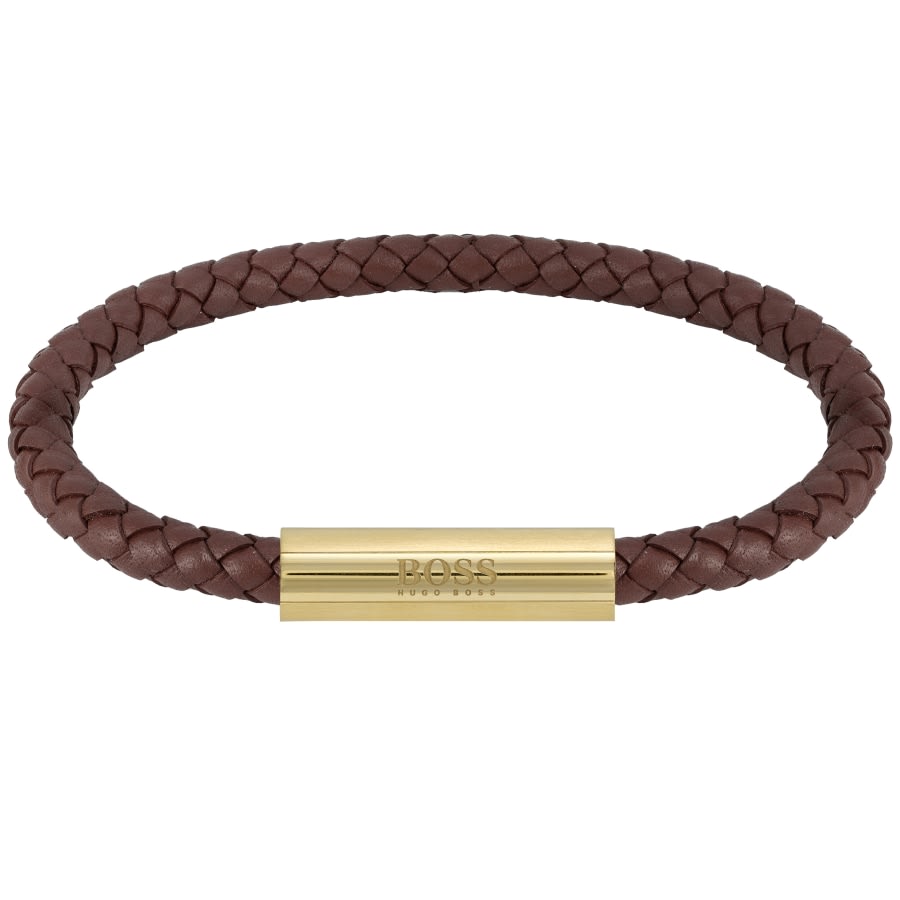 boss mens leather bracelet