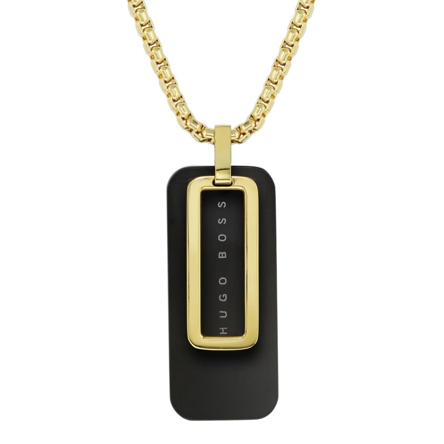 Alternative Image for ProductBOSS Double Pendant Necklace Gold2