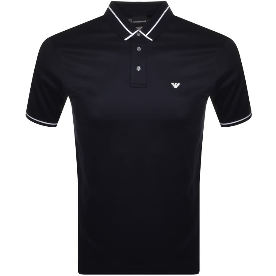 Alternative Image for ProductEmporio Armani Short Sleeved Polo T Shirt Blue1