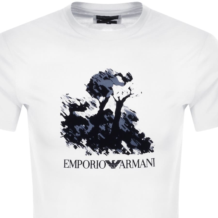 Alternative Image for ProductEmporio Armani Crew Neck Logo T Shirt White2