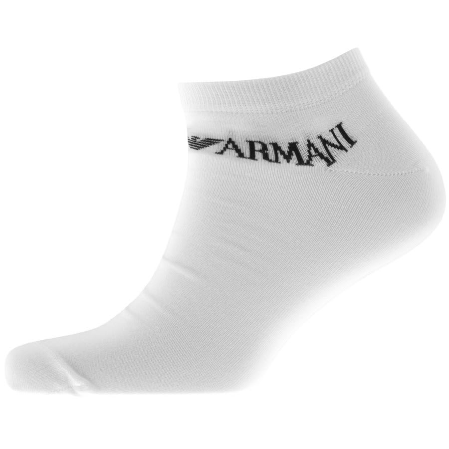 Alternative Image for ProductEmporio Armani 3 Pack Trainer Socks White3