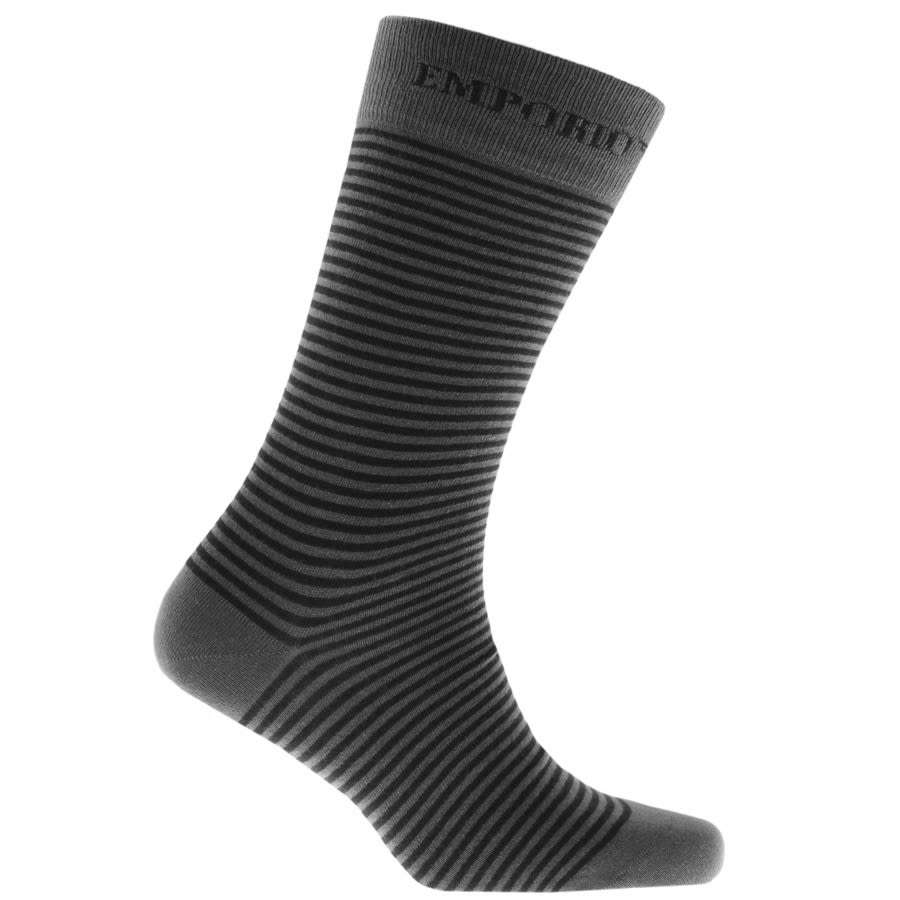 Alternative Image for ProductEmporio Armani 2 Pack Socks Grey2