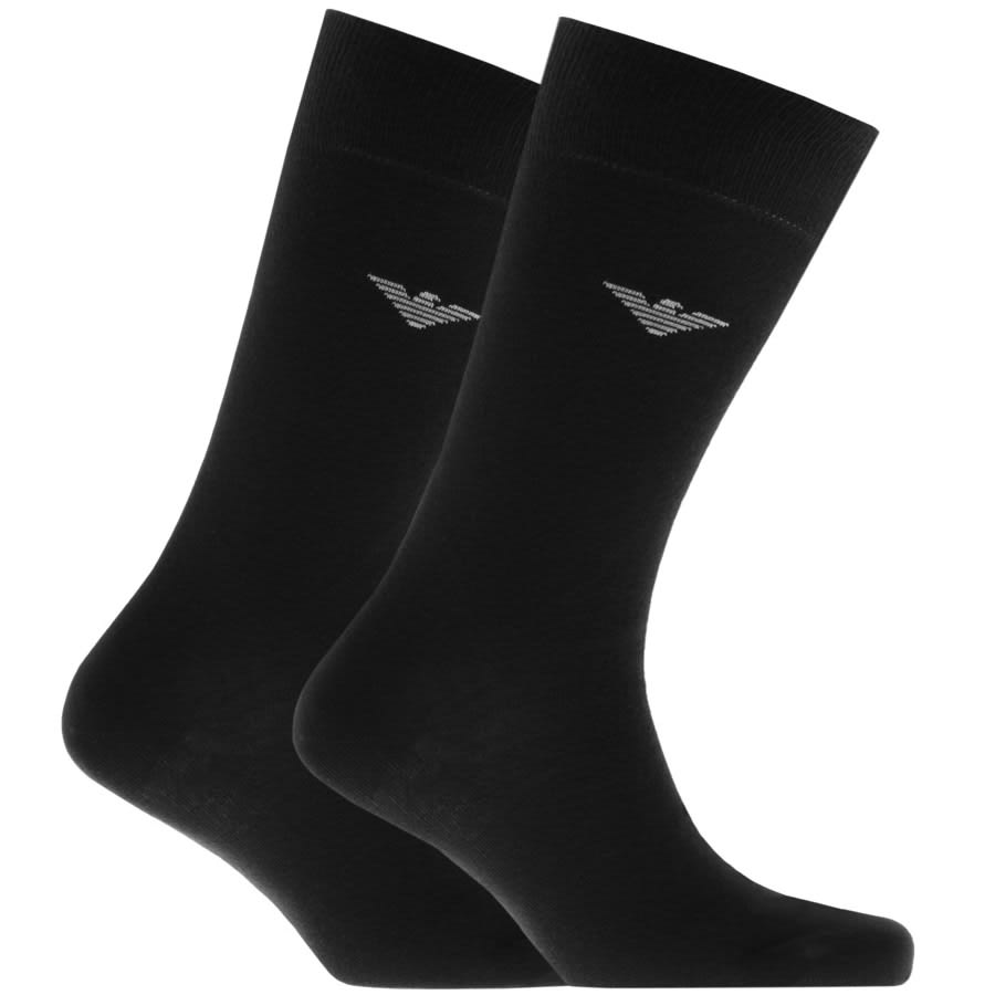Alternative Image for ProductEmporio Armani 2 Pack Socks Black1