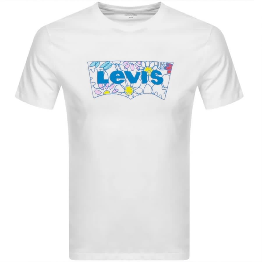 Alternative Image for ProductLevis Crew Neck Housemark Logo T Shirt White1
