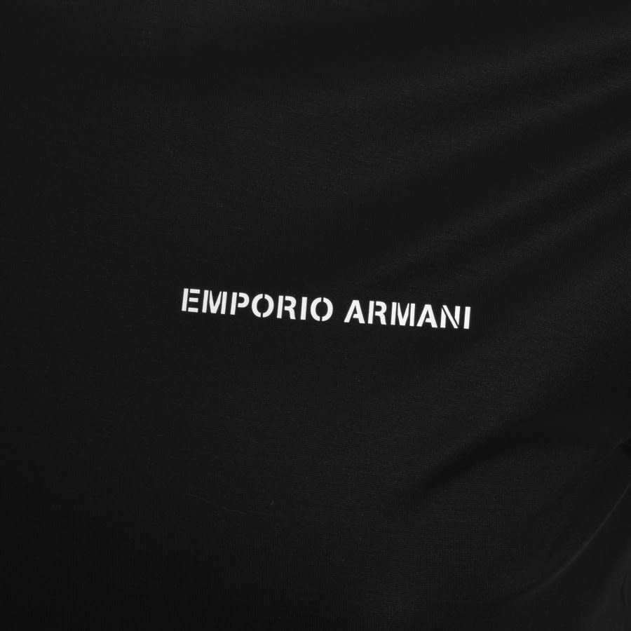Alternative Image for ProductEmporio Armani Crew Neck Logo T Shirt Black3