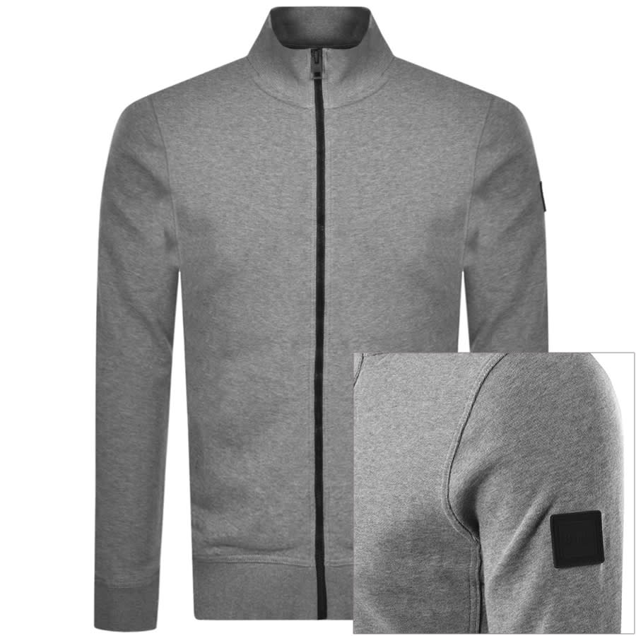Alternative Image for ProductBOSS Zkybox Full Zip Sweatshirt Grey1