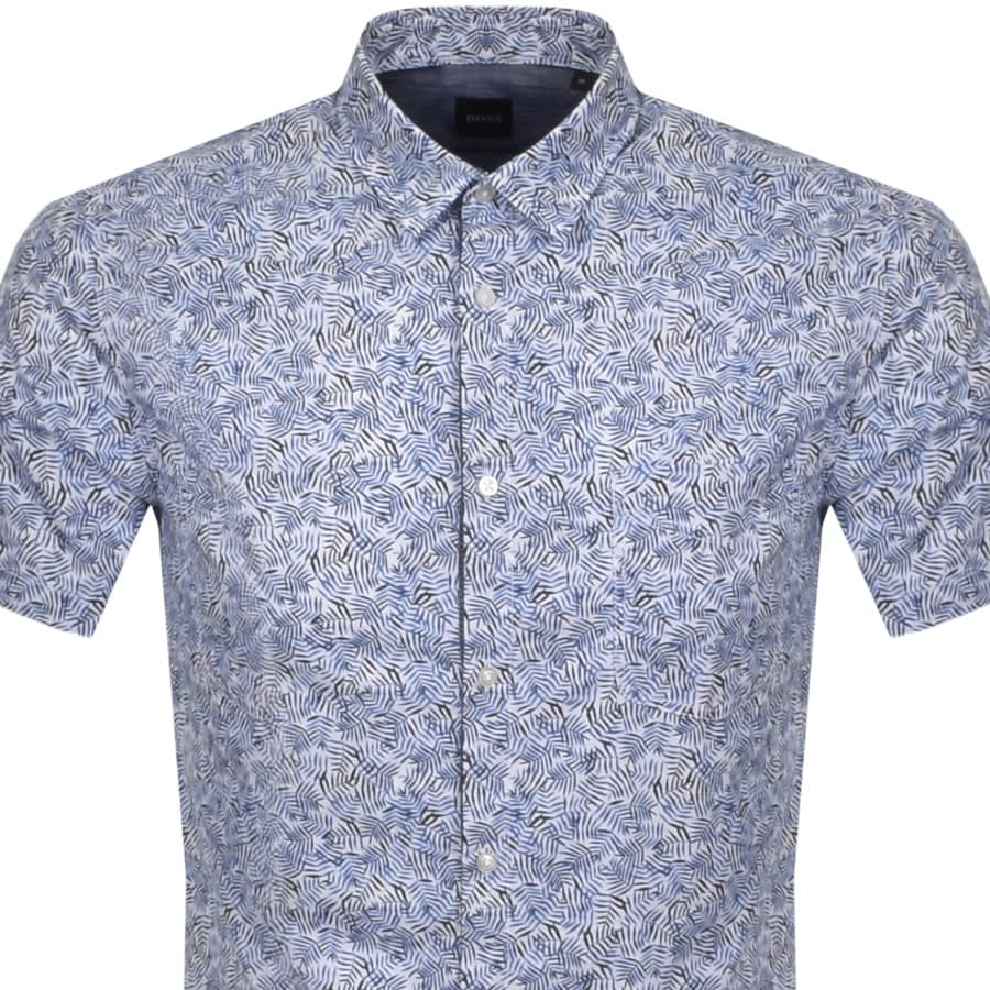 Alternative Image for ProductBOSS Magneton Short Sleeve Shirt Blue2