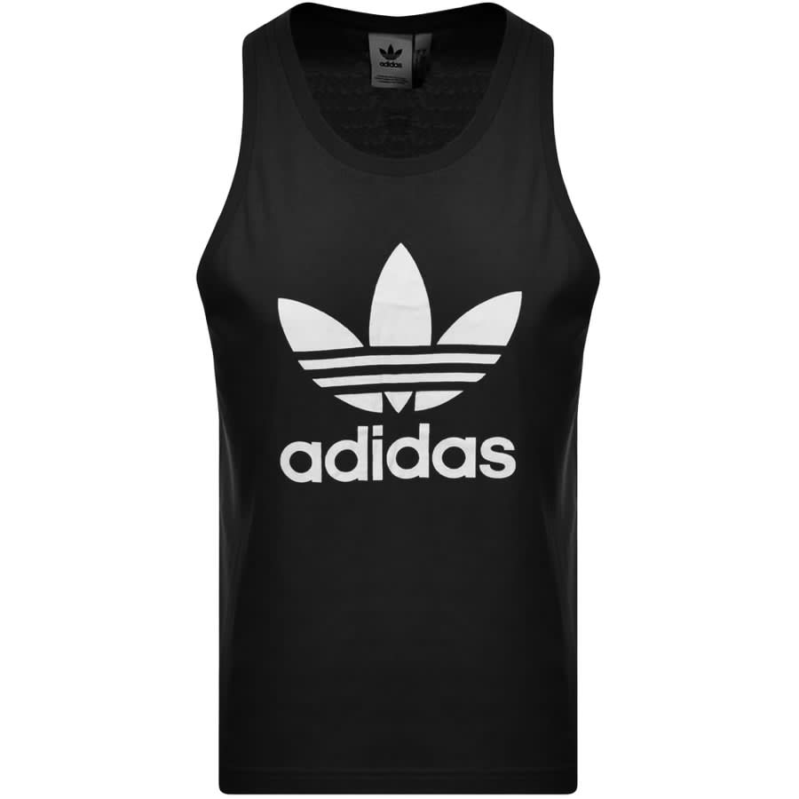 Alternative Image for Productadidas Originals Trefoil Vest T Shirt Top Black1