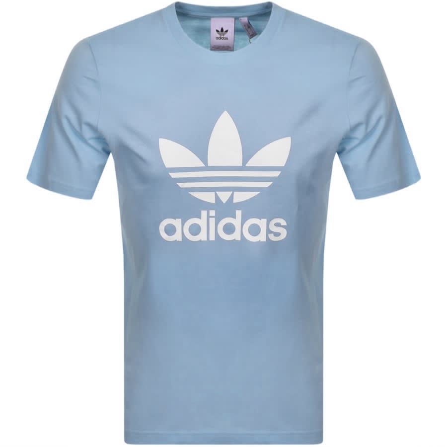 Alternative Image for Productadidas Originals Trefoil T Shirt Blue1